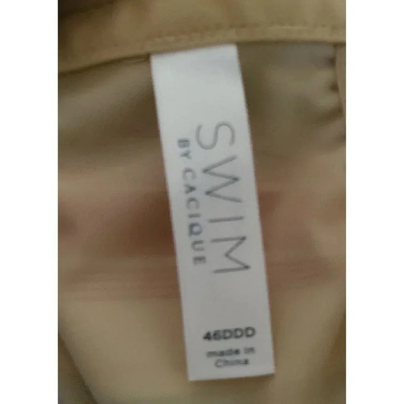 Swim By Cacique Bikini Top Bandeau Underwire Striped Multicolor size 46DDD - Picture 11 of 11